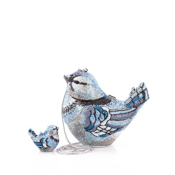 Judith Leiber Bird Minaudiere Crystal Small