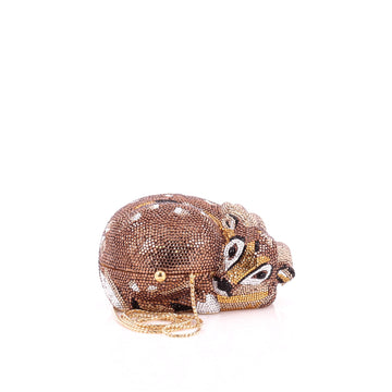 Judith Leiber Deer Minaudiere Crystal