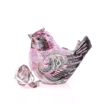 Judith Leiber Bird Minaudiere Crystal Small