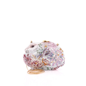 Judith Leiber Rabbit Minaudiere Crystal Small