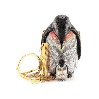 Judith Leiber Penguin Minaudiere Crystal Small