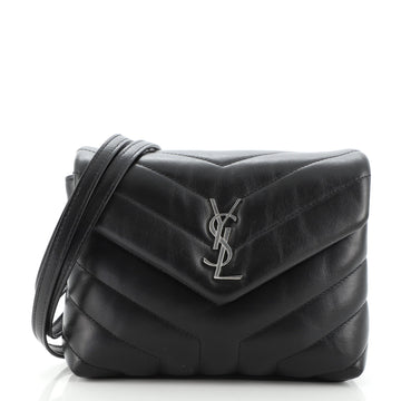 Saint Laurent LouLou Shoulder Bag Matelasse Chevron Leather Toy