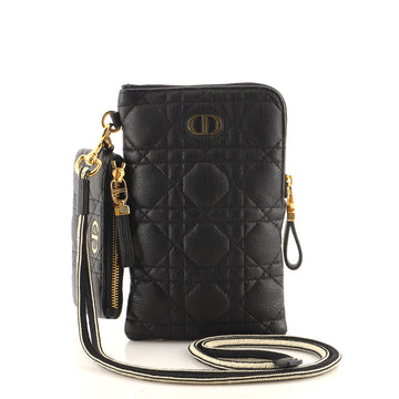 Christian Dior Caro Multifunctional Pouch Cannage Quilt Calfskin