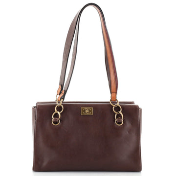 Chanel Vintage Lock Shoulder Bag Leather Medium