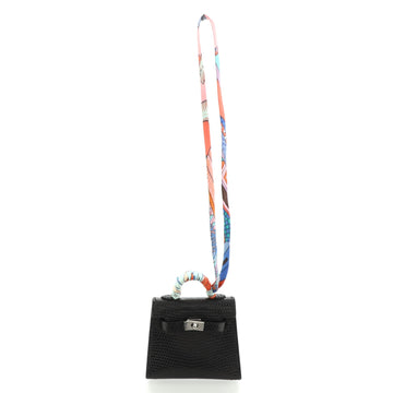 Hermes Kelly Twilly Bag Charm Lizard