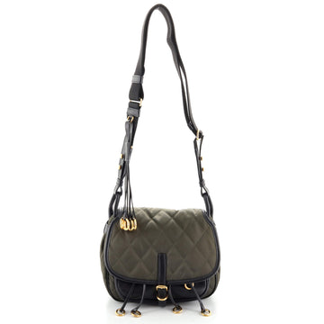 Prada Corsaire Messenger Bag Quilted Nylon and Calfskin