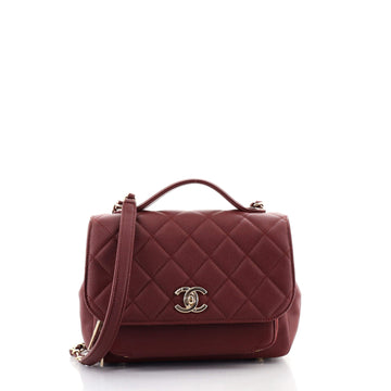 Chanel Business Affinity Flap Bag Quilted Caviar Small