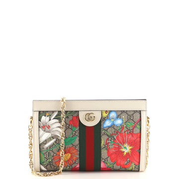 Gucci Ophidia Chain Shoulder Bag GG Coated Canvas Small