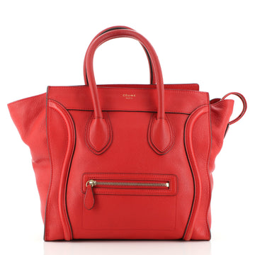 Celine Luggage Bag Grainy Leather Mini