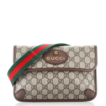 Gucci Neo Vintage Flap Belt Bag GG Coated Canvas