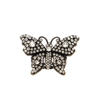 Gucci Butterfly Ring Crystal and Metal