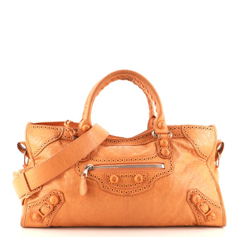 Balenciaga City Giant Studs Bag Leather Medium
