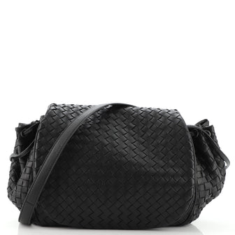 Bottega Veneta Flap Messenger Bag Intrecciato Nappa Small