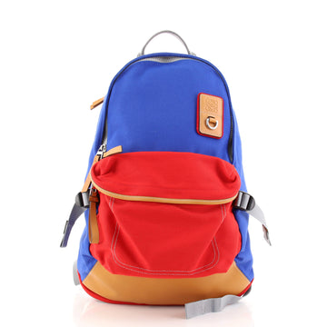 Loewe Eye/Loewe/Nature Tech Backpack Canvas with Leather