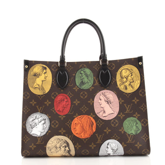 Louis Vuitton OnTheGo Tote Limited Edition Fornasetti Cameo Monogram Canvas MM