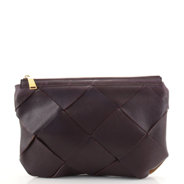 Bottega Veneta Zip Pouch Maxi Intrecciato Leather