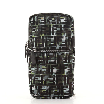 Fendi Front Pocket Sling Bag Camouflage Zucca Nylon Small