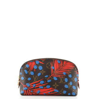 Louis Vuitton Cosmetic Pouch Limited Edition Monogram Jungle Dots