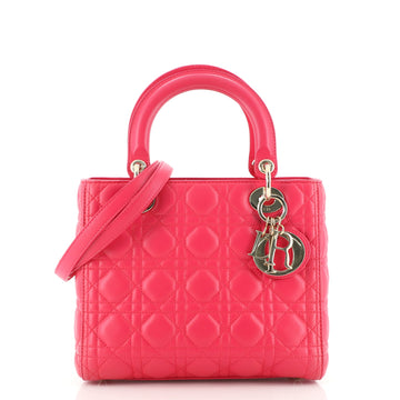 Christian Dior Lady Dior Bag Cannage Quilt Lambskin Medium