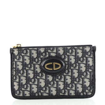 Christian Dior CD Zip Pouch Oblique Canvas Small