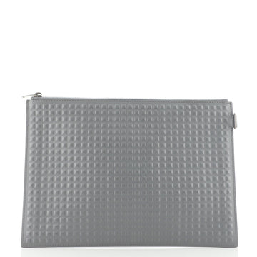 Balenciaga Grid Clip Pouch Leather Large
