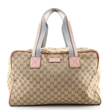 Gucci Web Carry On Duffle Bag GG Canvas Medium