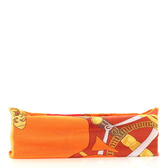 Hermes Headband with Pouch Printed Silk