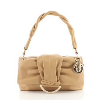 Christian Dior Demi Lune Flap Bag Leather Small
