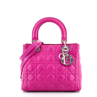Christian Dior Lady Dior Bag Cannage Quilt Lambskin Medium