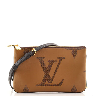 Louis Vuitton Double Zip Pochette Reverse Monogram Giant