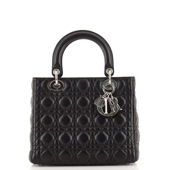 Lady Dior Bag Cannage Quilt Lambskin Medium