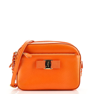 Salvatore Ferragamo Lydia Camera Bag Saffiano Leather Small