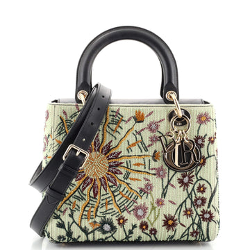 Christian Dior Jardin Au Crepuscule Lady Dior Bag Embroidered and Beaded Leather Medium