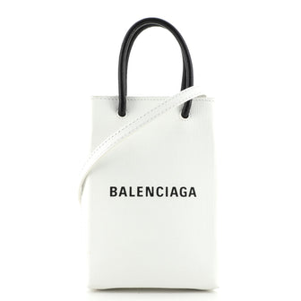 Balenciaga Shopping Phone Holder Leather