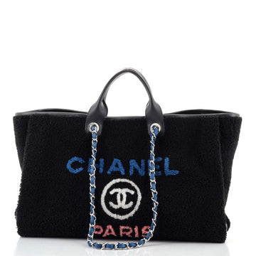 Chanel Deauville Tote Shearling Large