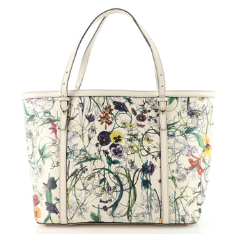 Gucci Nice Tote Floral Printed Leather Medium