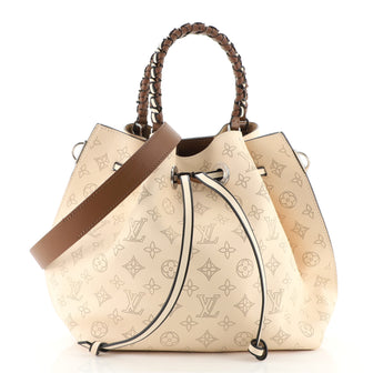Louis Vuitton Braided Handle Girolata Handbag Mahina Leather