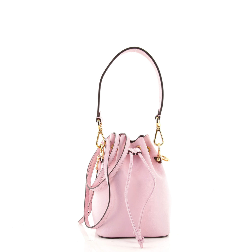 Fendi Pink Leather Mini Mon Tresor Bucket Bag Fendi