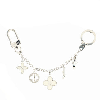 Louis Vuitton Fleur d'Epi Bag Charm and Key Holder Metal and Epi Leather