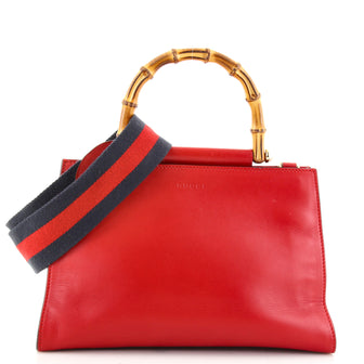 Gucci Nymphaea Top Handle Bag Leather Small