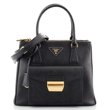 Prada Metropolis Double Zip Tote Saffiano Leather Medium