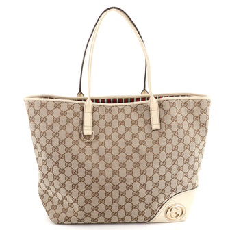 Gucci New Britt Tote GG Canvas Medium