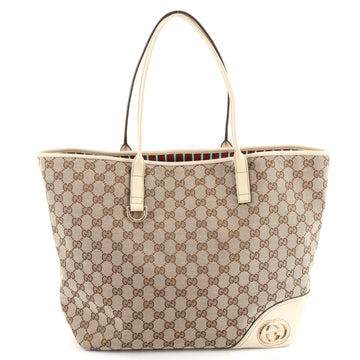 Gucci New Britt Tote GG Canvas Medium
