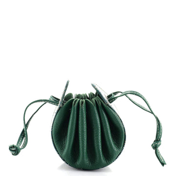 Goyard Drawstring Coin Pouch Coated Canvas and Leather