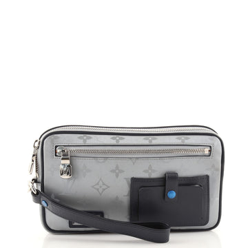 Louis Vuitton Alpha Clutch Limited Edition Monogram Satellite Canvas