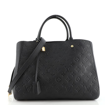 Louis Vuitton Montaigne Handbag Monogram Empreinte Leather GM