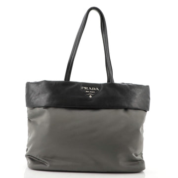 Prada Double Tote Nappa Leather and Tessuto Medium