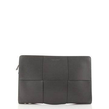 Bottega Veneta Zip Around Document Case Maxi Intrecciato Leather Large