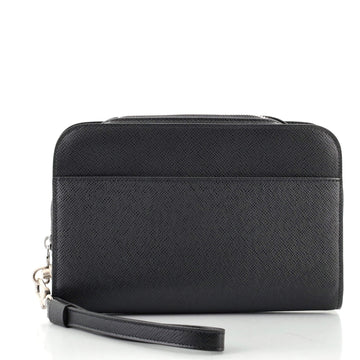 Louis Vuitton Pochette Baikal Clutch Taiga Leather