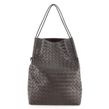 Bottega Veneta Knotted Handle Shopping Tote Intrecciato Nappa Medium